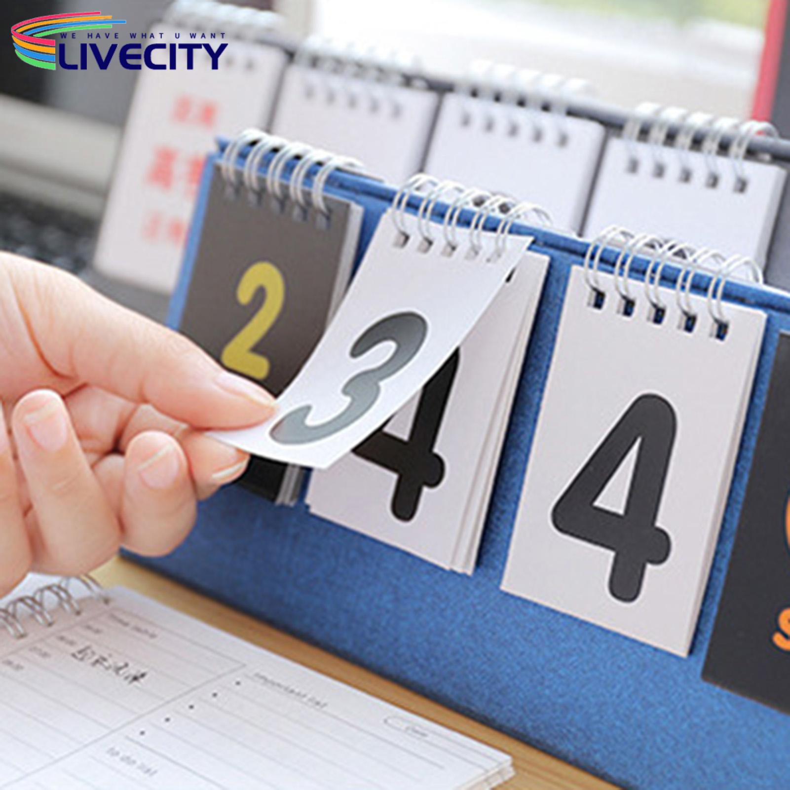 Mini Countdown Calendar Clear Printing Students Planner Design Countdown Calendar Table Ornament. 