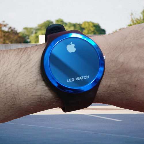 digital round watch