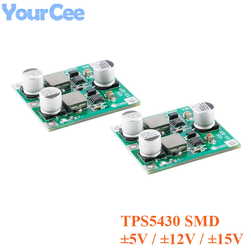 TPS5430 SMD Switch Power Supply Module 5V 12V 15V Switching Low Ripple Positive and Negative Dual Power Supply Board