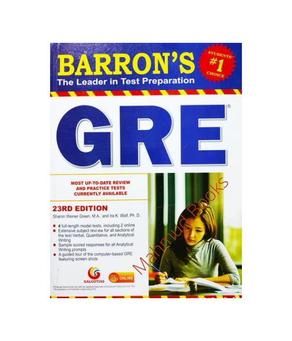  Barron's GRE Most Up To Date Review And Practice Tests Corrently Available. 