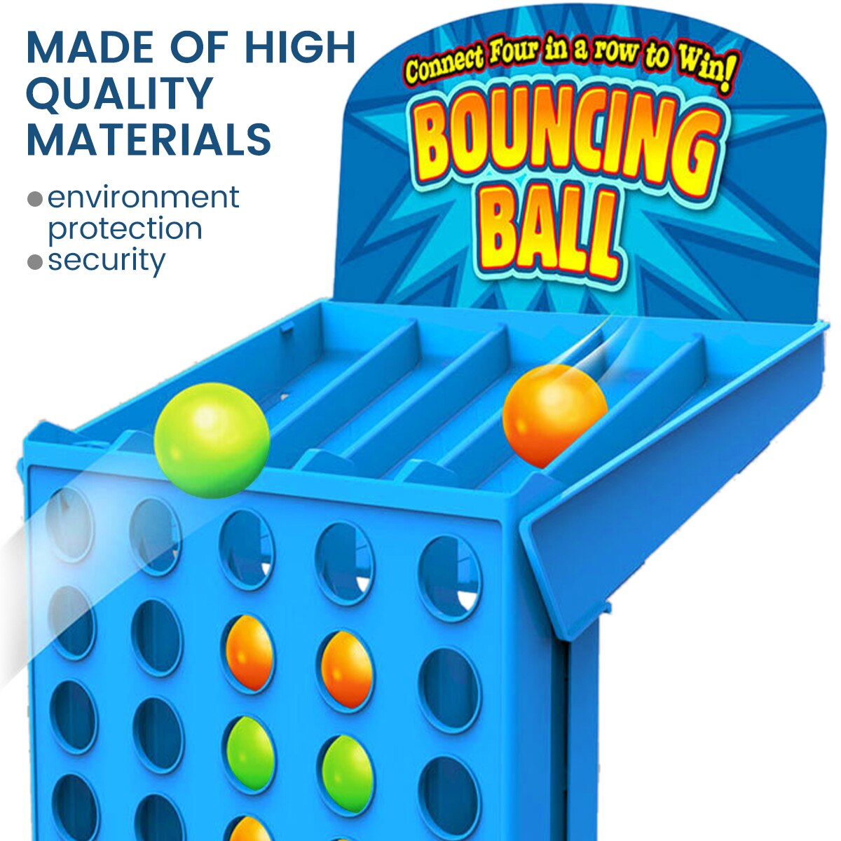 Connect 4 SBoard Game Desktop Games Children Portable Four Continuous Bouncing Ball Two Player Puzzle Game Children Gift. 