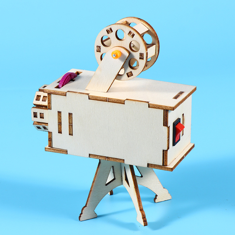 DIY Wooden Science Project Model Kit Science Experiment Toy Early Learning Toys for Children Gifts Birthday Projector Luhuai CVC. 