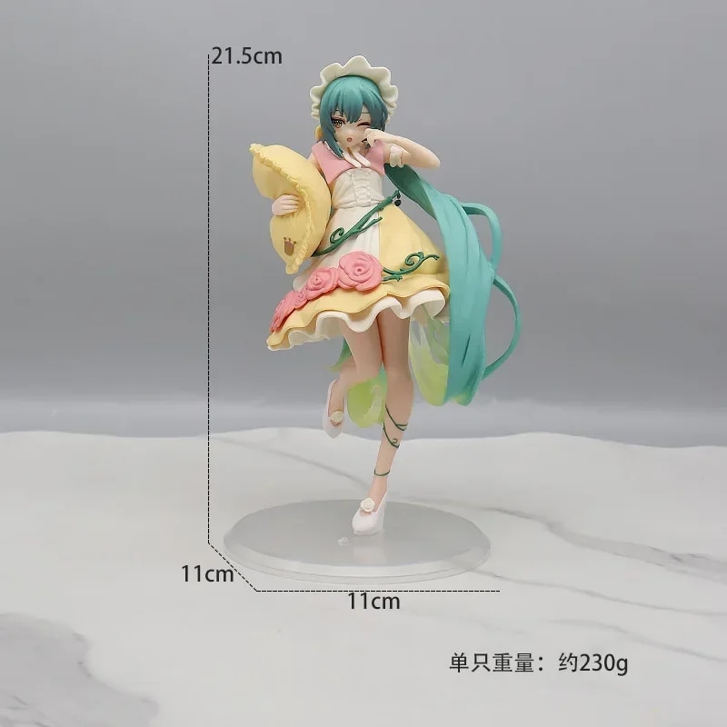 Anime Figure Collection: Hatsune Miku Statue Figurines and Case Widget. 