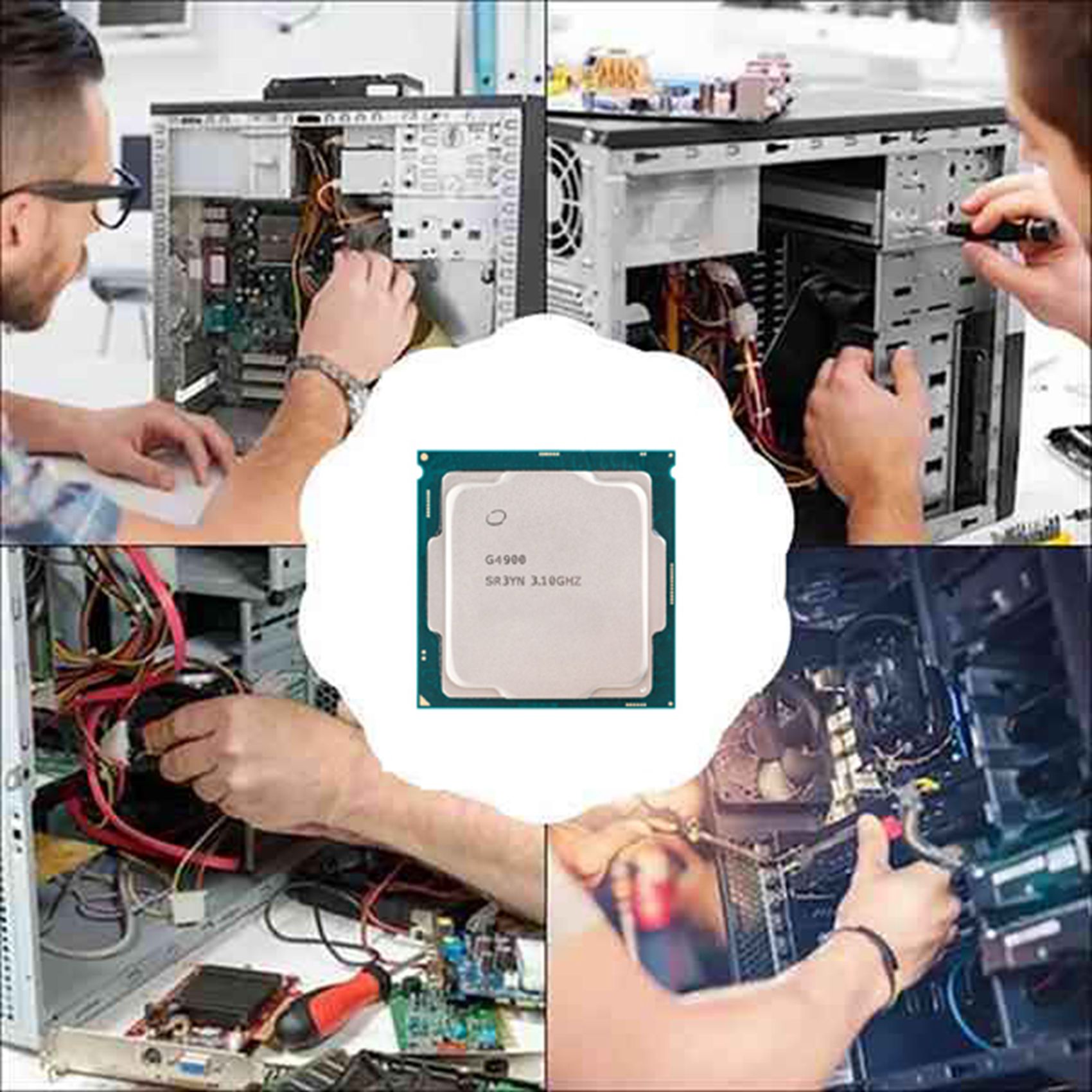 For Celeron G4900 CPU LGA 1151 Processor Dual Core Dual-Thread CPU. 