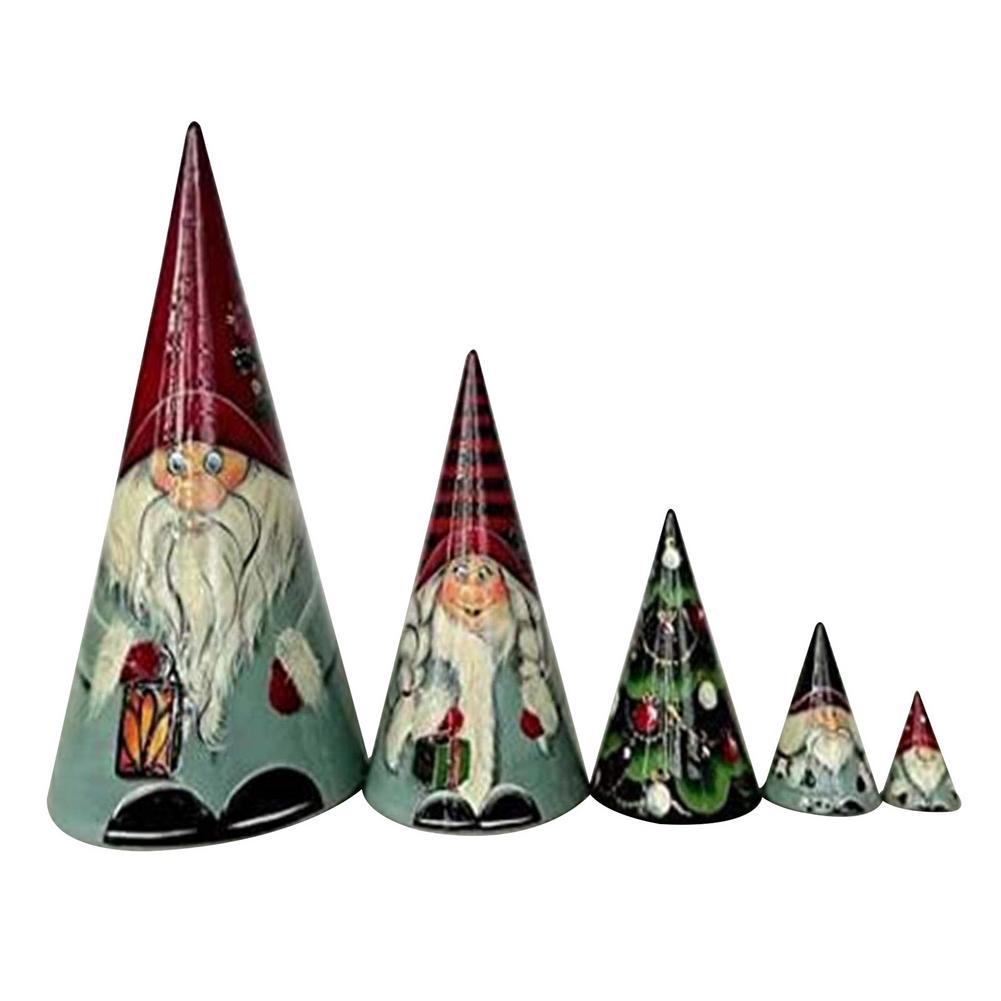 Acrylic Stacking Nested Set Russian Nesting Dolls Matryoshka Handmade Dwarf Toys for Children Kids Christmas Home Decoration. 