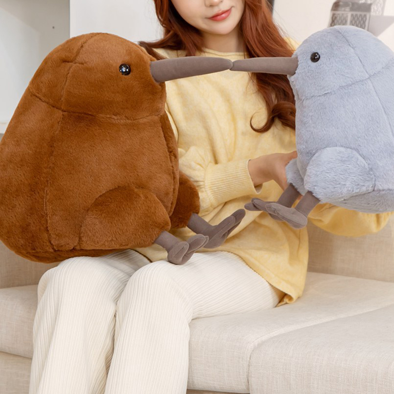 Stuffed Kiwi Bird High Simulation Cartoon Kiwi Bird Stuffed Toys. 