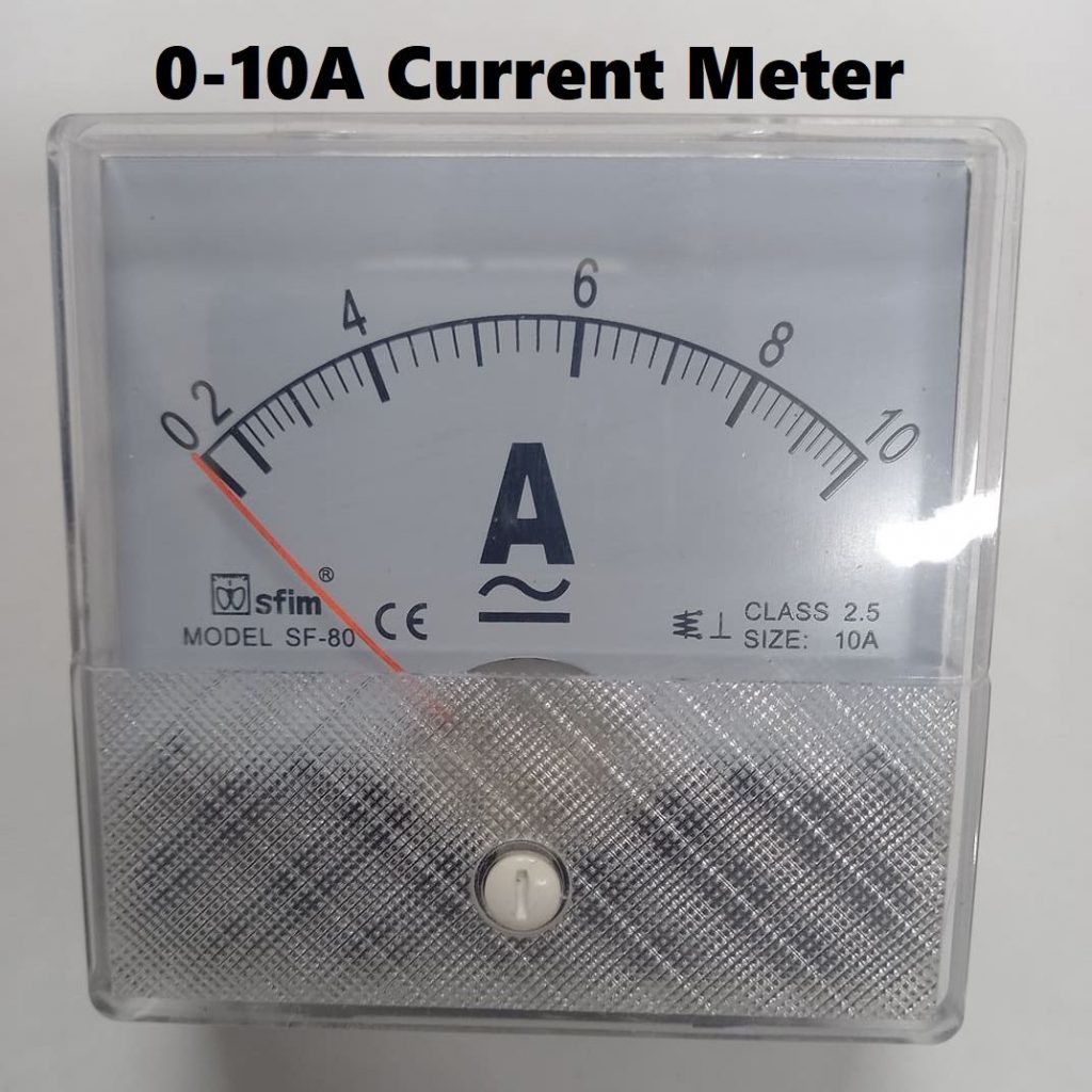 AMP Meter AC Analog Ampere Meter 0-10A Gauge Square Panel Current Amperemeter 10A Analog Panel Ammeter Current Meter SF-80 For AC 220V Line Powerpoints Switches & Savers. 