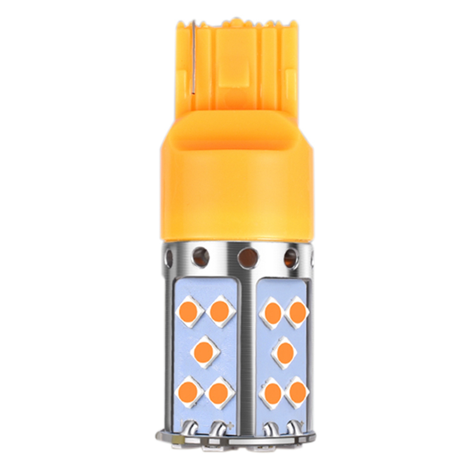 2 Pcs Led Bulb 3030 35Smd Canbus Led Lamp for Car Turn Signal Lights Amber Lighting-T20 7440 & 1156 P21W. 