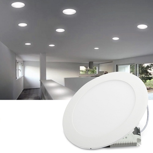 LED Panel Light Round Ceiling Light 9 Watt Warm Color. 
