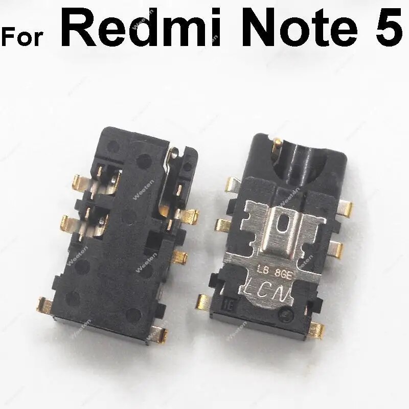 Earphone Jack For Xiaomi Redmi Note 3 4 4X 5 5A 6 7 8 9 Pro Global Earphone Headphone Jack Audio Accessories Replacement Parts. 