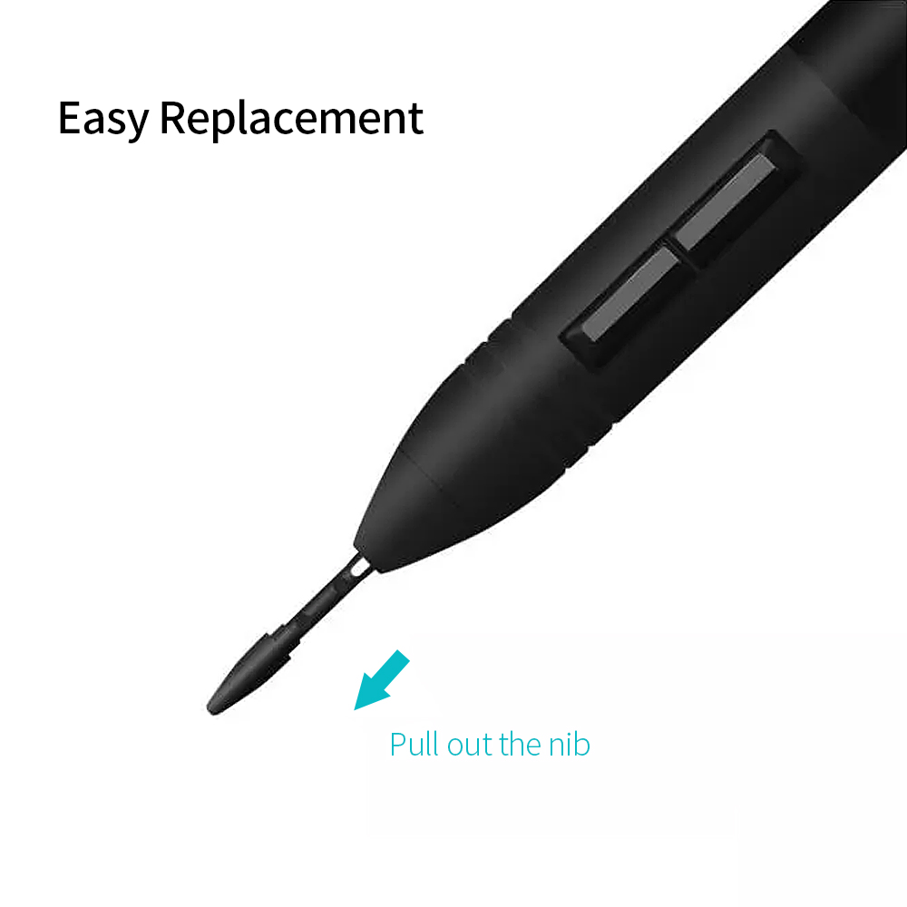 HXSJ Huion Pn05 10Pcs Replacement Pen Nibs Graphics T-ablet Pen Nibs Wear-Resistant Pen Nib For Huion Pw500/Pw507. 