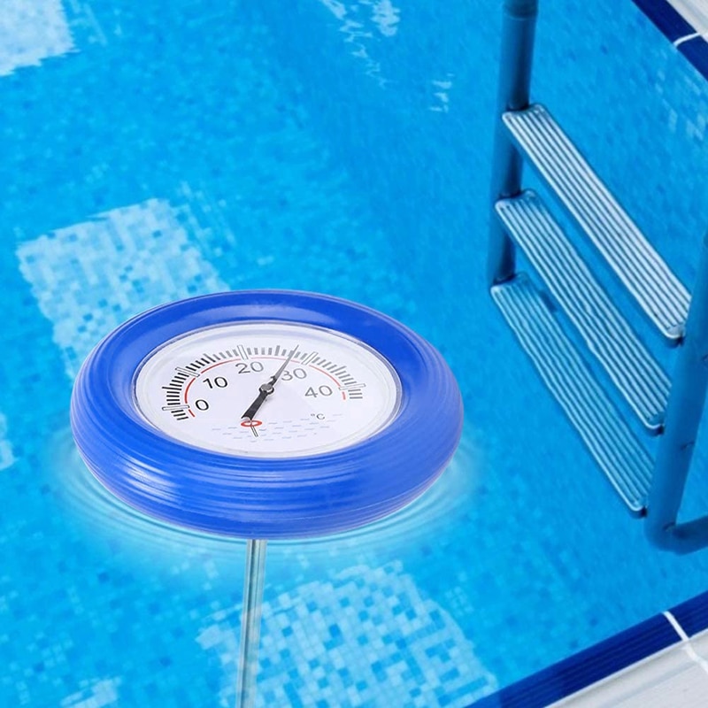 Floatingol Thermometer Large Centigrade Dial Plate Water Tature Gauge with String for Spa Tubnd JDH88. 