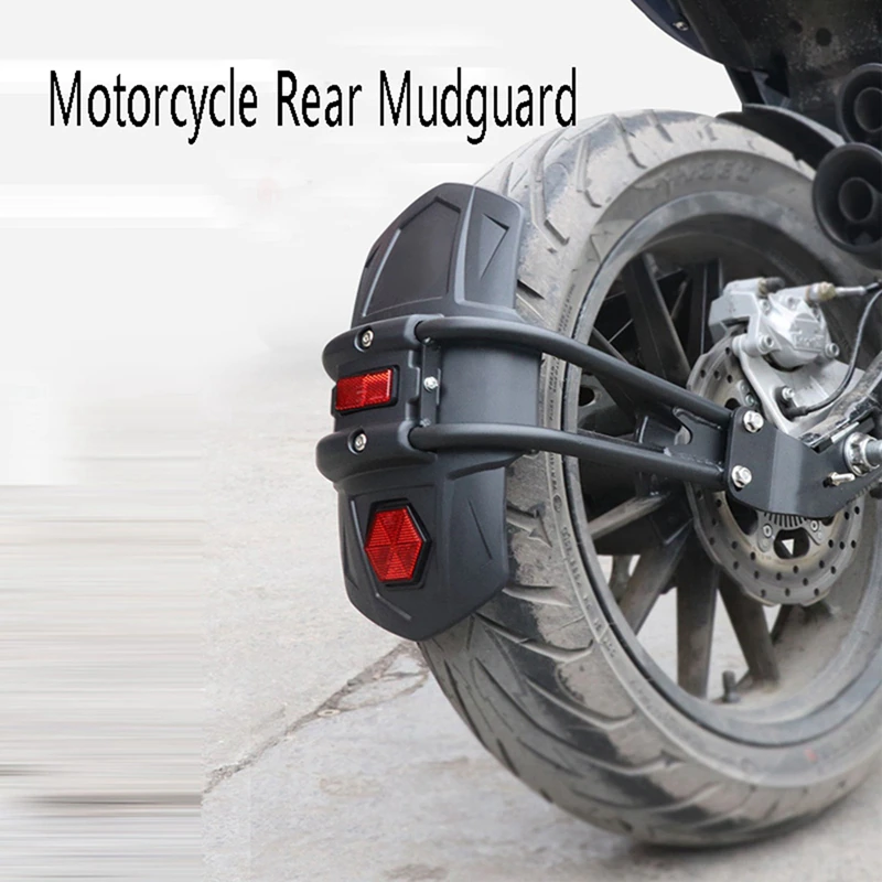 Motorcycle Universal Rear Fender Bracket with reflector and setup clump
