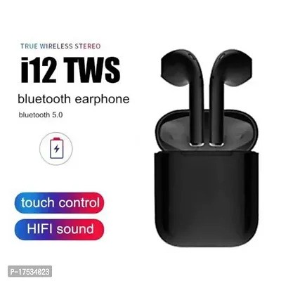 i7s Dual Mini Wireless Bluetooth 4.1 Earphones with Power Case, White, Sports Touch Control, Mic, 4-Hour Music Time. 