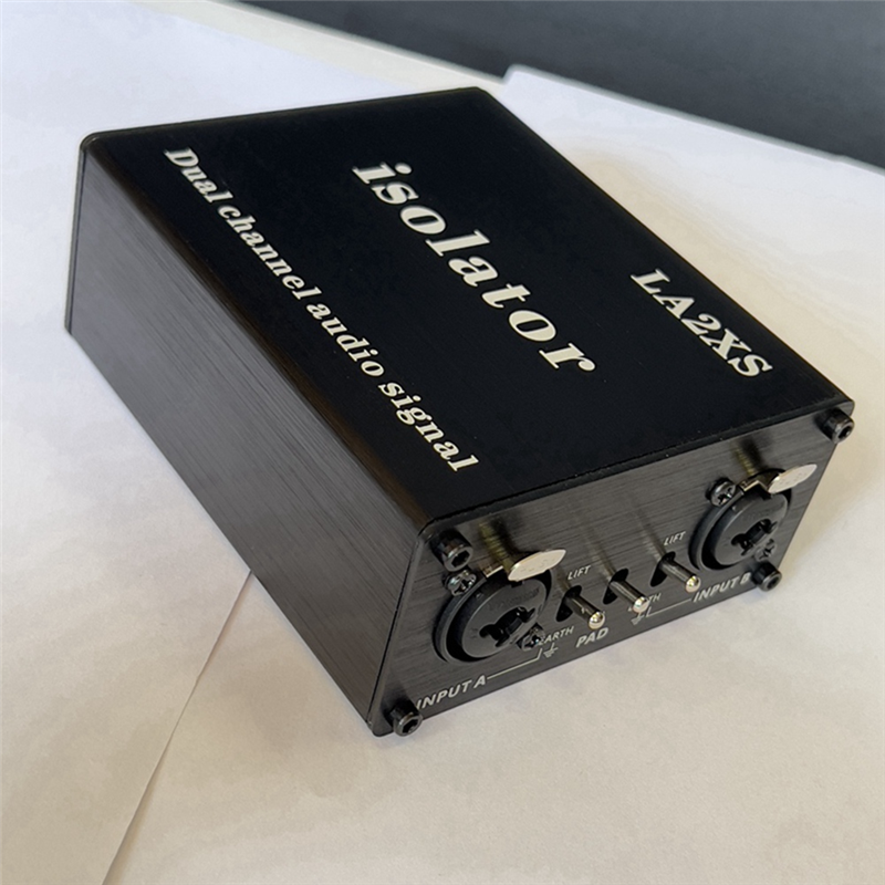 1 PCS LA2XS Audio Isolator Noise Reduction Filter Eliminates Current Noise Dual-Channel 6.5 XLR Mixer Audio Isolators. 