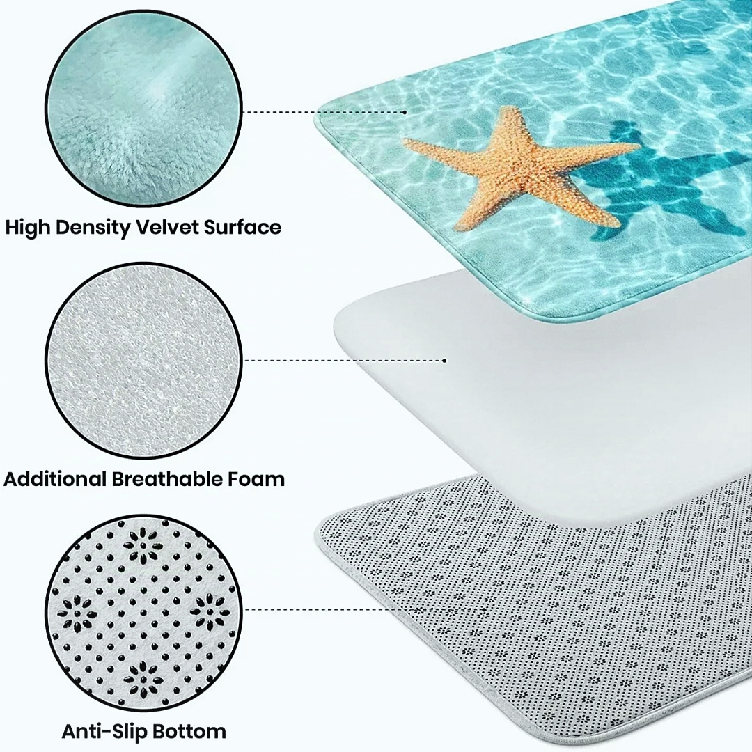 China 3D Door Mat Paposh Doormat Water Absorbent Floor mat 16 * 24 inch anti slip mat Red , Blue , Black , White Indoor mat Room mat Rugs carpet. 