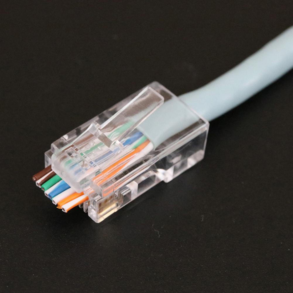 【FUPANG】10PCS Network Modular Plug Cat6 CAT6e Connector utp Modular Plug. 