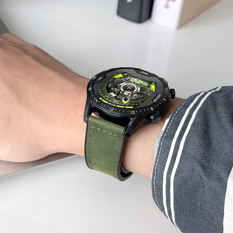 Compatible with Huawei GT4 strap watch4 watch gt3/2Pro leather strap GT men's Honor Magic band. 