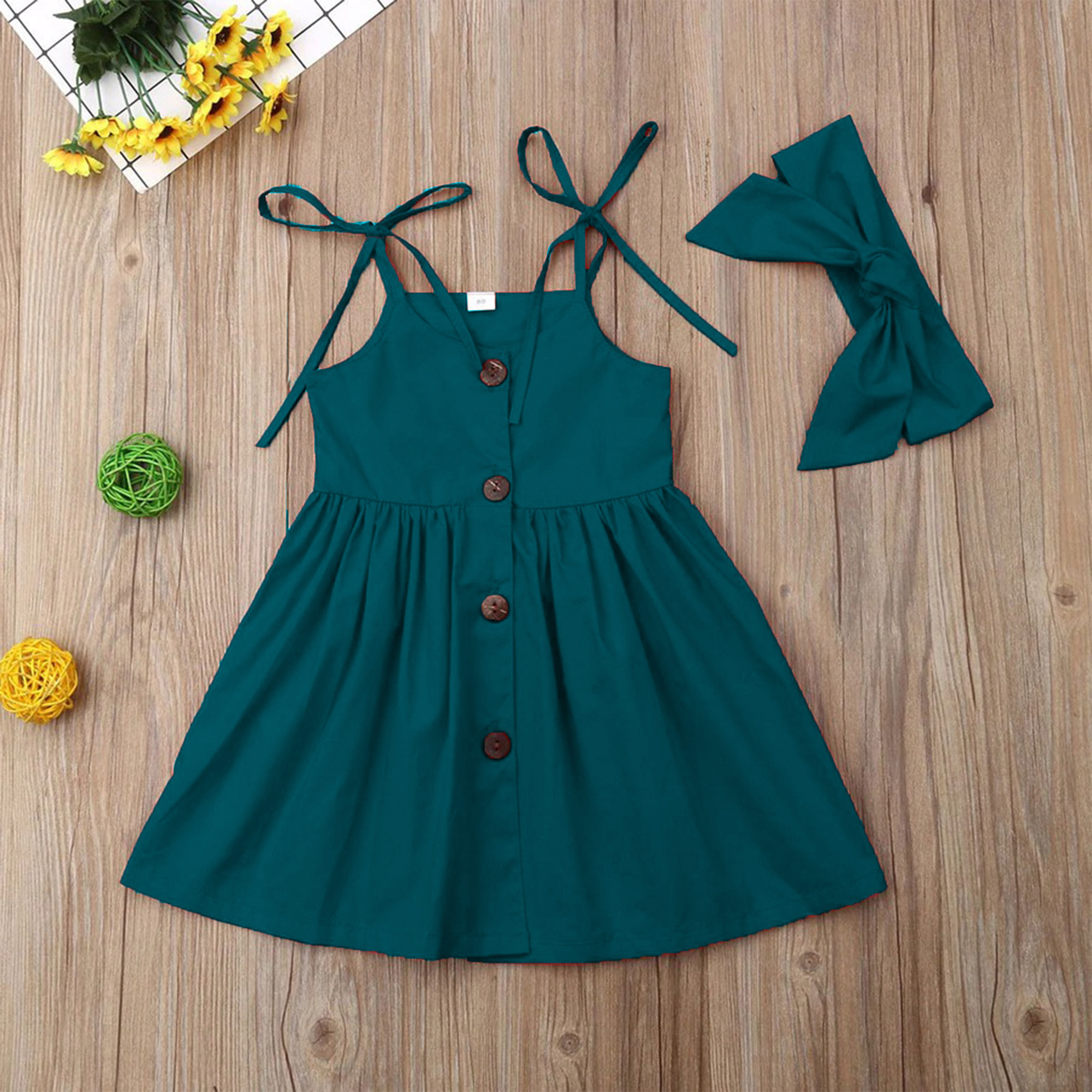 Beautiful frock with Ribbon sleeves for 6month to 5yrs baby girl, in 6 different color.. 