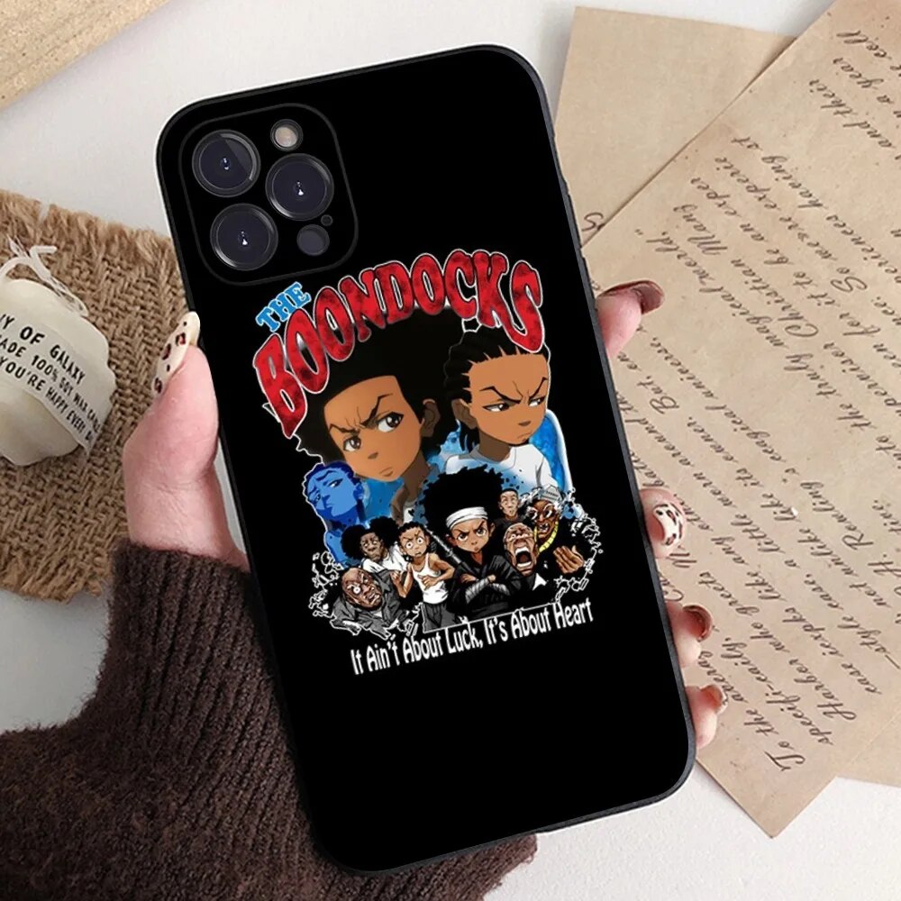 The Boondocks Phone Case Silicone Soft For Iphone 15 14 13 12 11 Pro Mini XS MAX 8 7 6 Plus X XS XR Cover. 