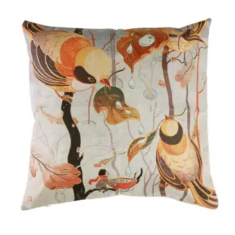 European Printing Pillows Car Sofa Seat Throw Cushion Cover Home