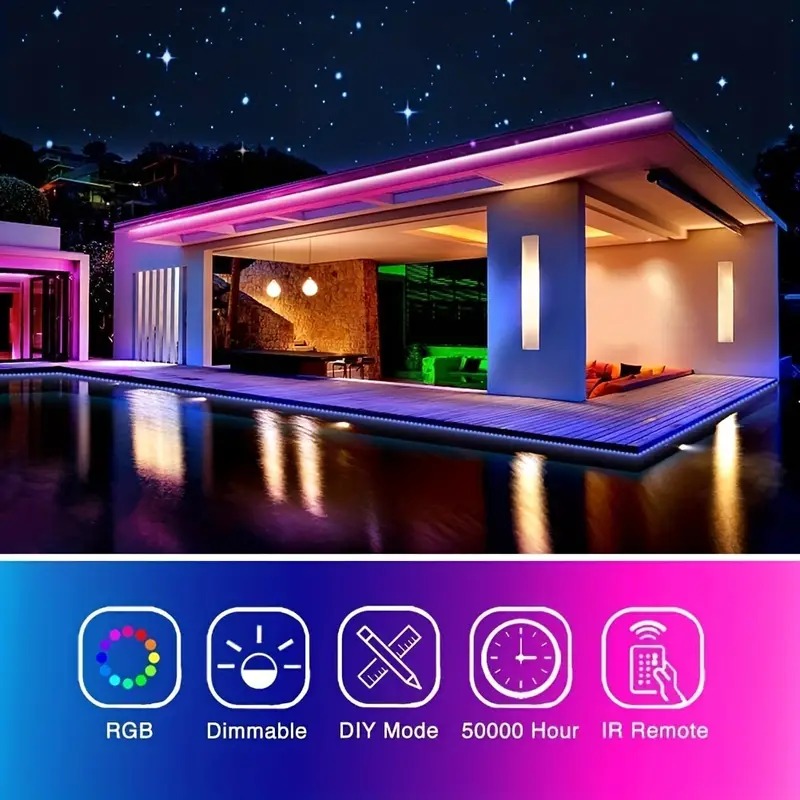 Best RBG Lights 3 Meter LED Light Strip RGB 5050 Color Changing LED Light  Super Bright Flexible Light Strip with 24keys Remote/Bluetooth App Control for Home Decor Room Decor Party Decoration TV Lighting Bedroom lighting Wall Lighting. 