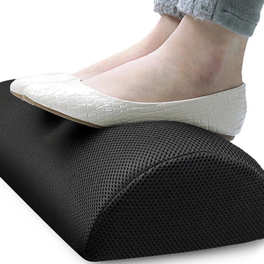 Durable Ergonomic Feet Cushion Support Foot Rest Under Desk Feet Stool Foam Pillow Foam Footrest Massage (Net Cloth). 