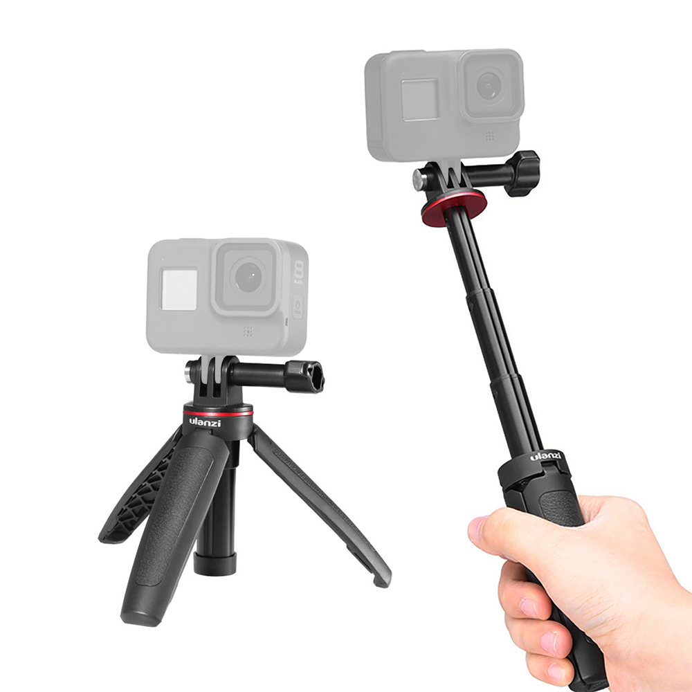 ulanzi MT-09 Mini Extendable Desktop Tripod Handheld Photography Bracket Stand Vlog Selfie Stick Compatible with DJI Osmo Action Camera GoPro Hero 8/7/6/5. 