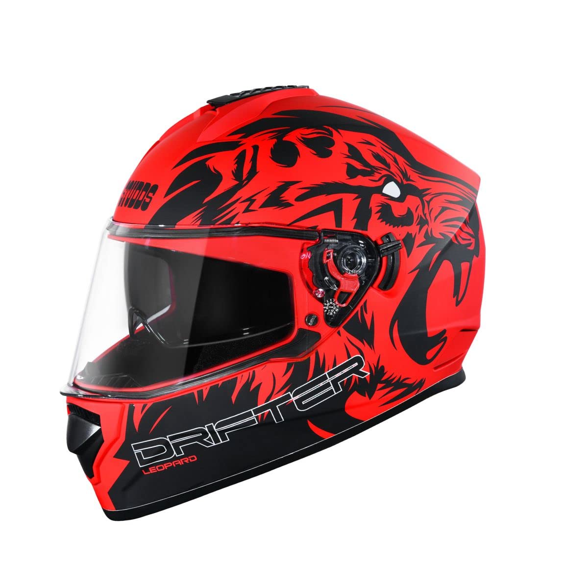 Studds Drifter D2 Full Face Helmet Leopard Glossy Red