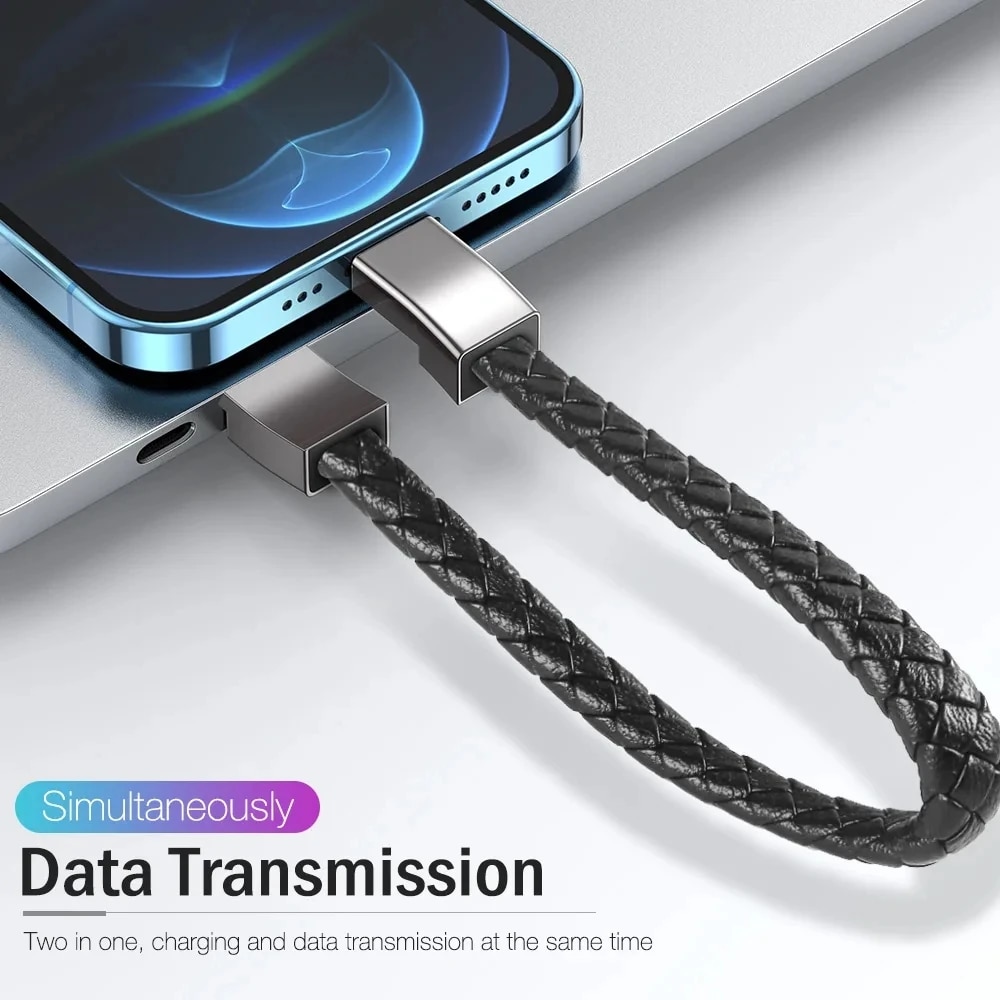Bracelet USB Cable Portable Fast Charging USB Micro Type C Charger Cord For iPhone 13 12 11 15 Pro Max X Samsung Xiaomi Huawei. 