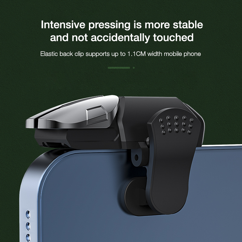 DAMILE G21 Mobile Game Trigger for PUBG Phone Gaming Controller Alloy Gamepad Joystick Aim Shooting L1R1 Key Button. 