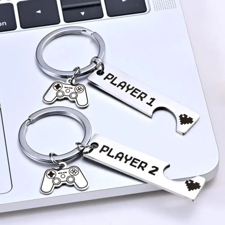 Funny hot sale couple keychains