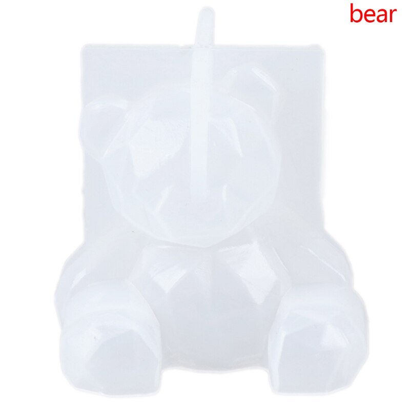 【happy one】3D Silicone Diy Geometry Stereo Bear Cat Tiger Orangutan Mold Animal Mold Ornament Mold Cake Tool. 
