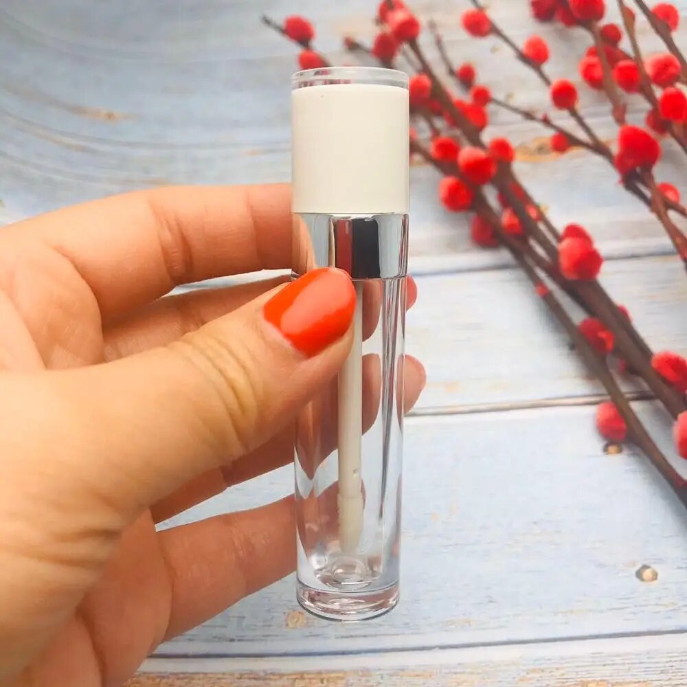 5/10/30/50pc 5ml Empty Lip Gloss Tubes Baby Pik Cap AS Lipgloss Containers Eyeliner Packaging Bottle Lipstick Makeup Wholesale. 