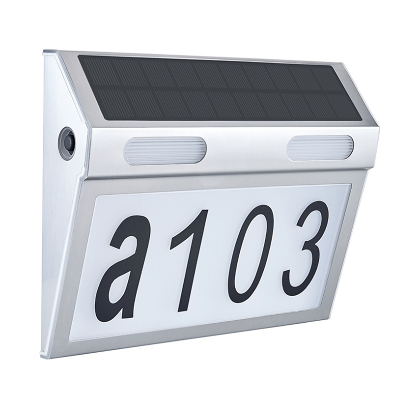 Solar House Number Light Door Numbers LED Lights Door Numbers Light Outdoor With IP65 Waterproof Material With 3 Lighting Modes