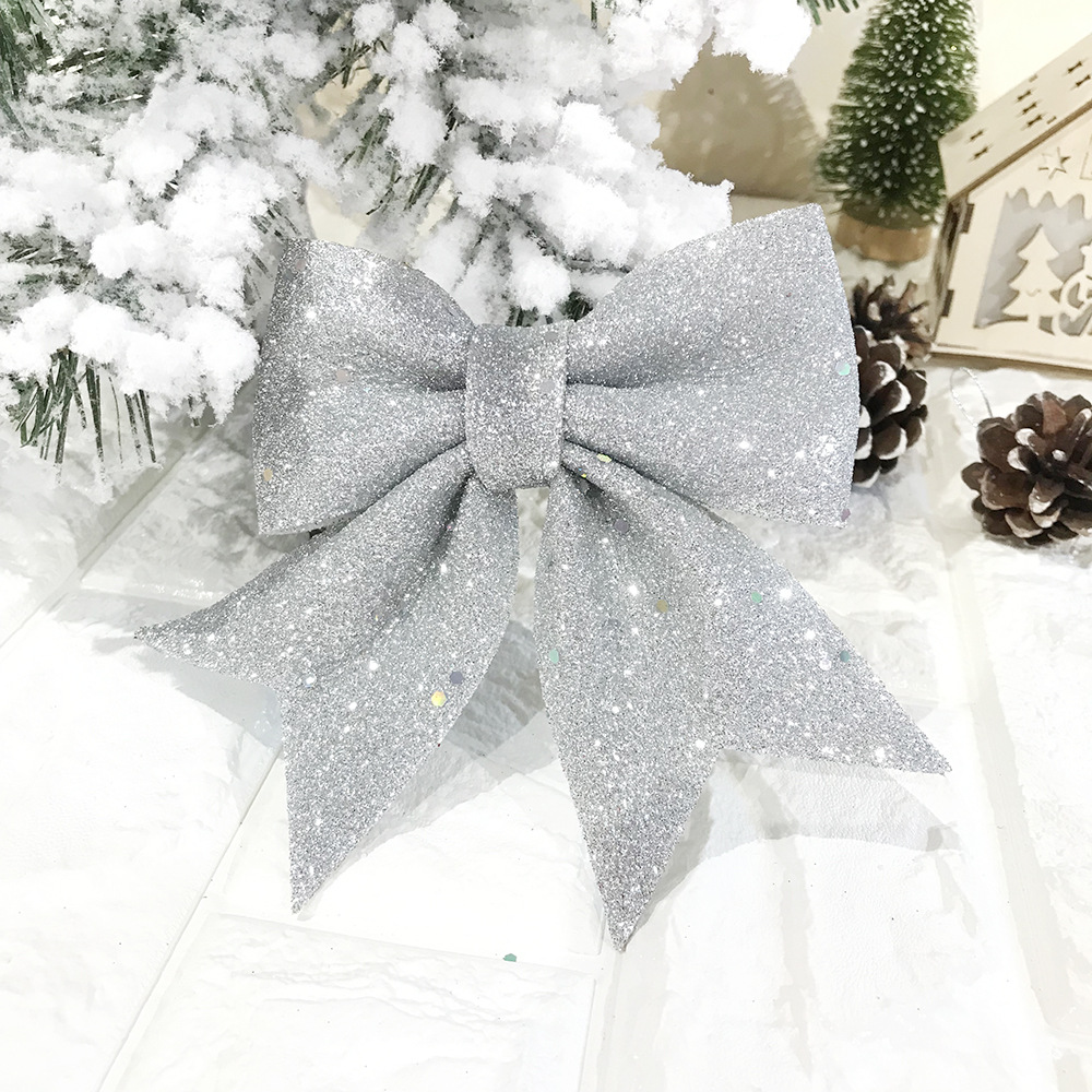 Pine Christmas Ribbon Cone Decoration For Handmade Red Sparkling. 