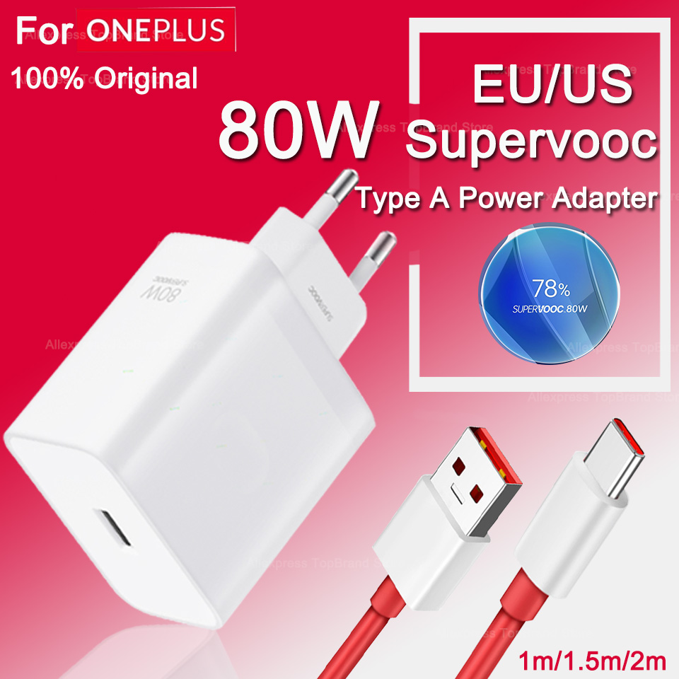 Oneplus Charger Original Supervooc 80w Type-A Adapter Super Fast Charging Cable 100w Type C One Plus 10 Pro 11 Nord Ce 3 Ce3 11r