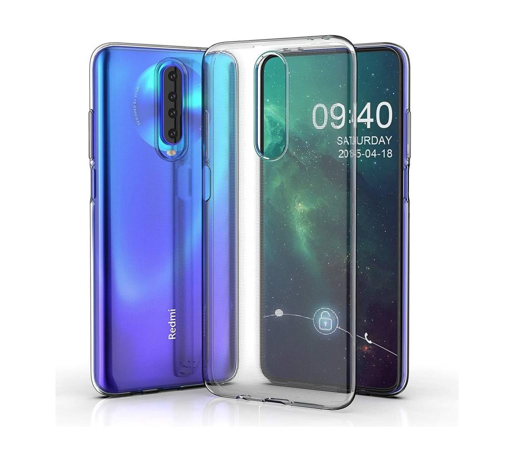 Poco X2 Flexible Clear Transparent Soft TPU Back Case Cover
