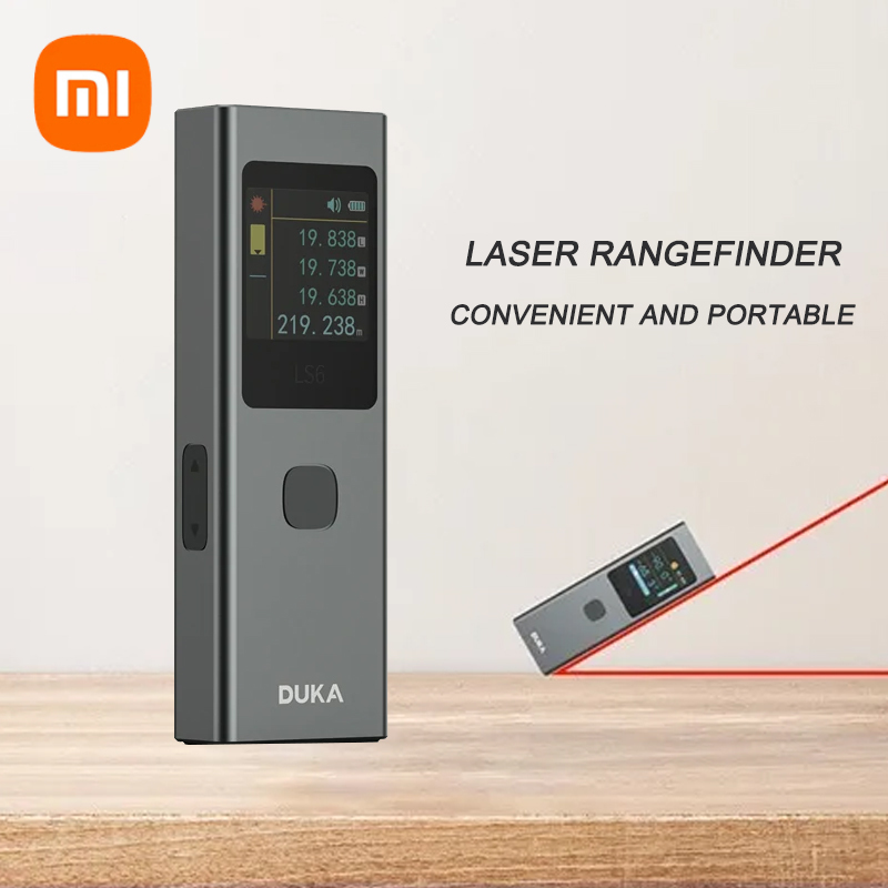 Xiaomi duka atuman ls6 laser rangefinder 40m handheld distance angle meter measuring tool rechargeable digital measuring ruler