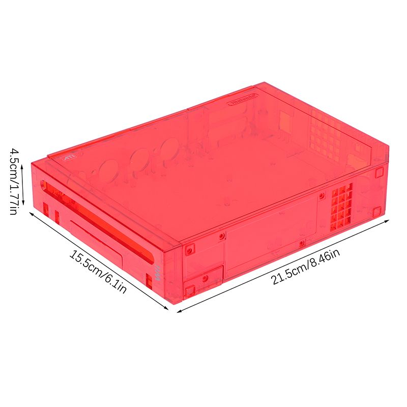 Black For Full Case Cover Housing Shell With Buttons For Wii Transparent Housing Shell Case For Wii Game Console Demoo. 