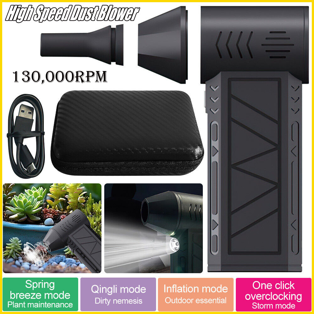 High Speed Mini Blower Low Noise Compact Size Efficient Design Jet Blower Lightweight Powerful Fan for Home Use Outdoor Events. 