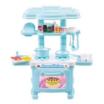 Kids Kitchen Play Set Simulation Pretend Kitchen Baker Cooking Toys Chef Role Play Toys For Girls And Boys Gifts Blue Buy Online At Best Prices In Bangladesh Daraz Com Bd