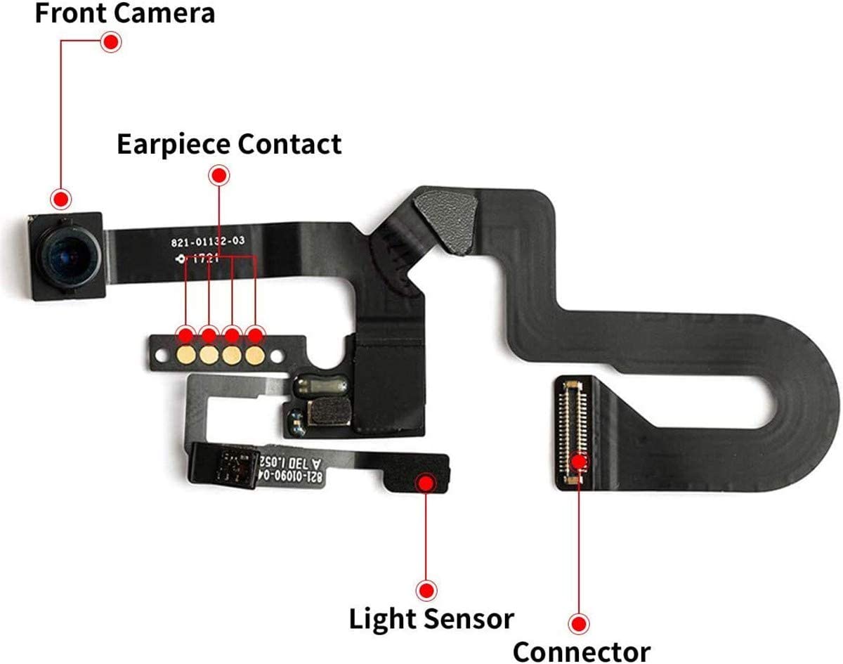 Front Camera Proximity Light Sensor Cable Ribbon Assembly Replacement for iPhone 8 Plus. 
