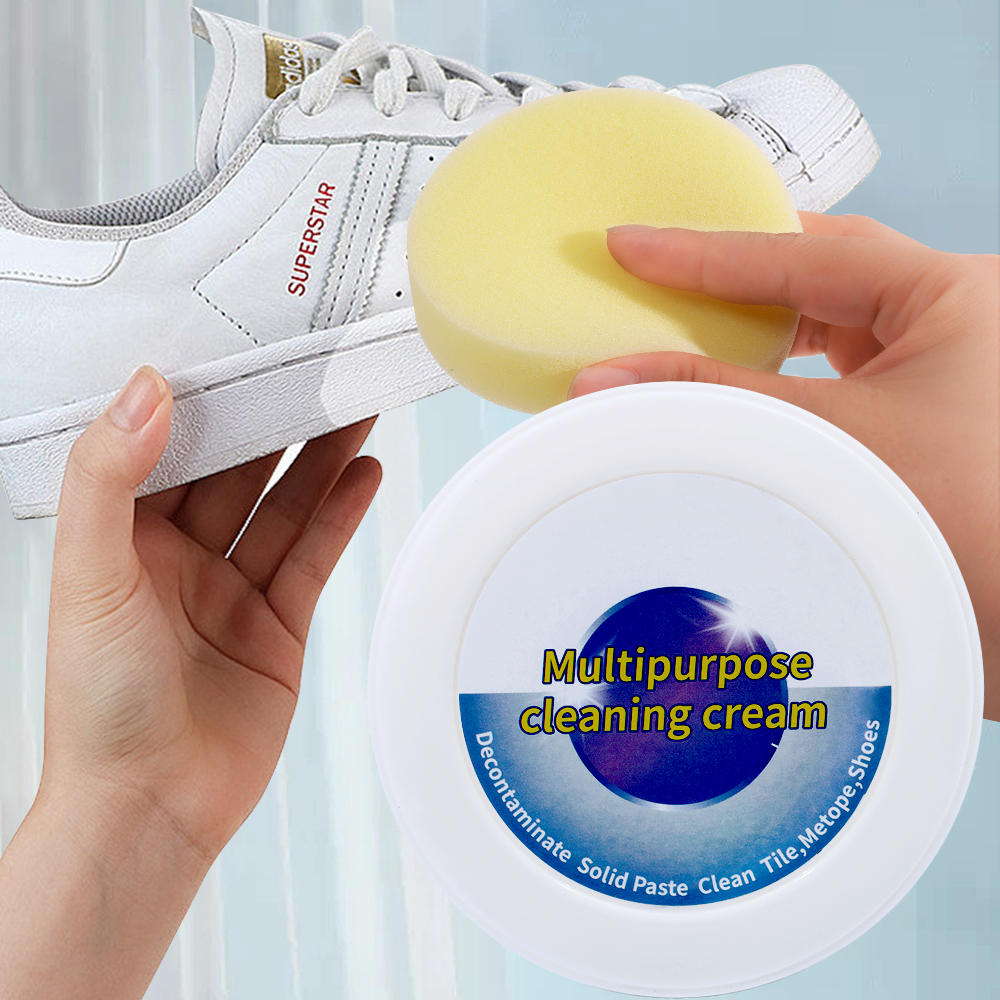 Cleaner Stains Strong Decontamination Wipe White Shoe Multi-functional Cleansing Maintenance Pasty Easy To Use Cleaning Cream 1Pcs. 