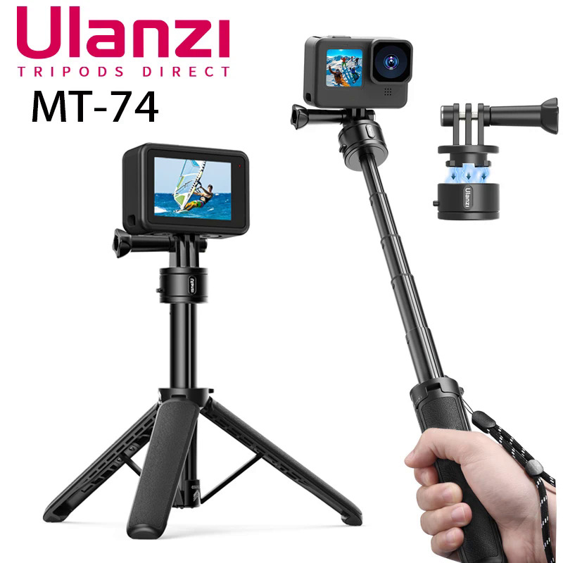 Water Action Camera Tripod For Gopro DJI OSMO ACTION Insta 360 Magnetic Quick Release Stand Outdoor Travel Vlog Sellfie Stick