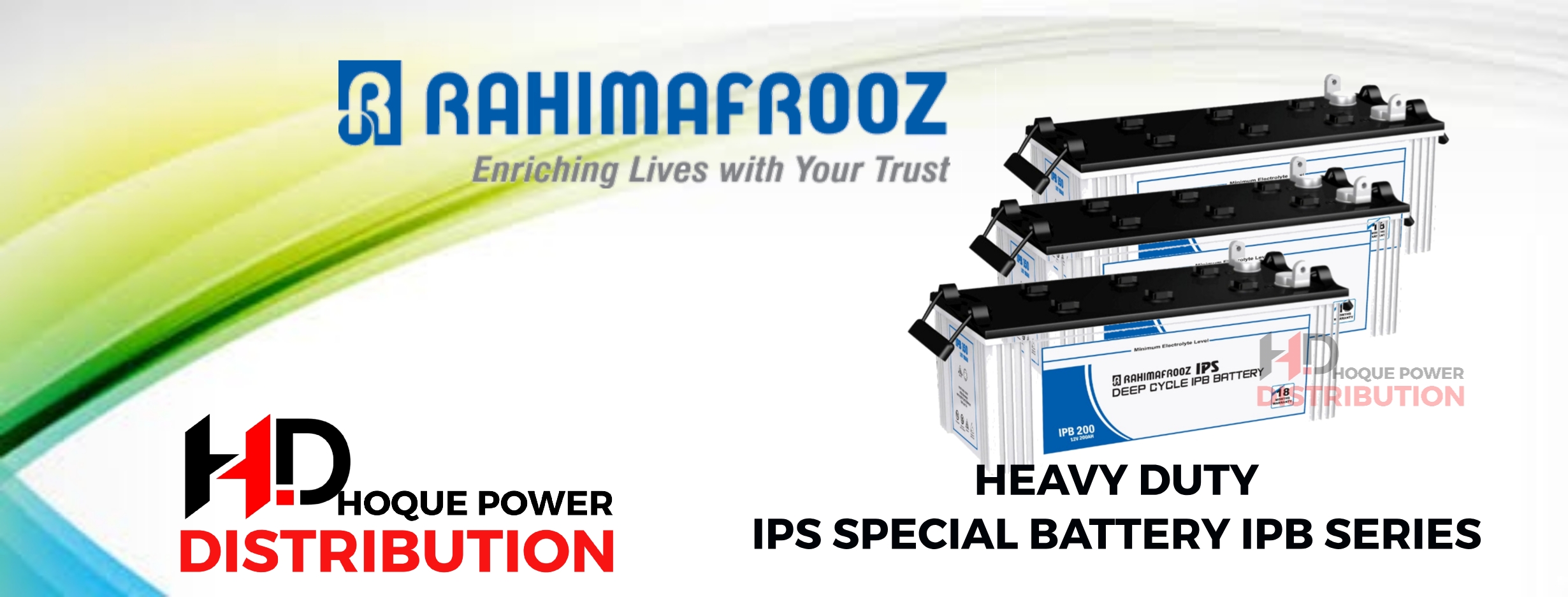 IPS BATTERY 100 AH 12V RAHIMAFROOZ IPB 100 LONG LASTING PERFORMANCE. 