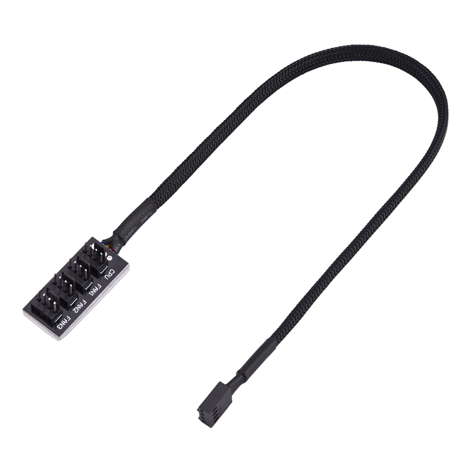 4-pin PWM splitter hub computer CPU/fan power multiple connector cable adapter support 3-pin/4-pin fans. 
