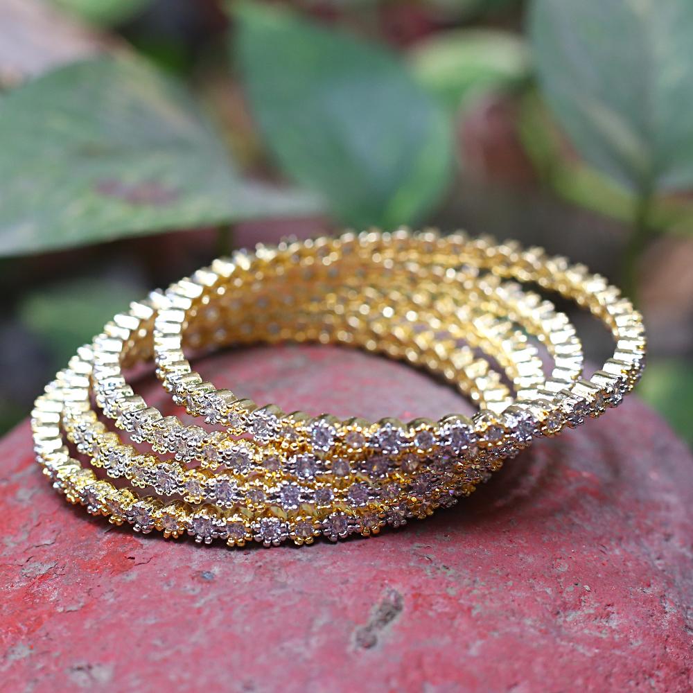 Diamond cut bangles discount