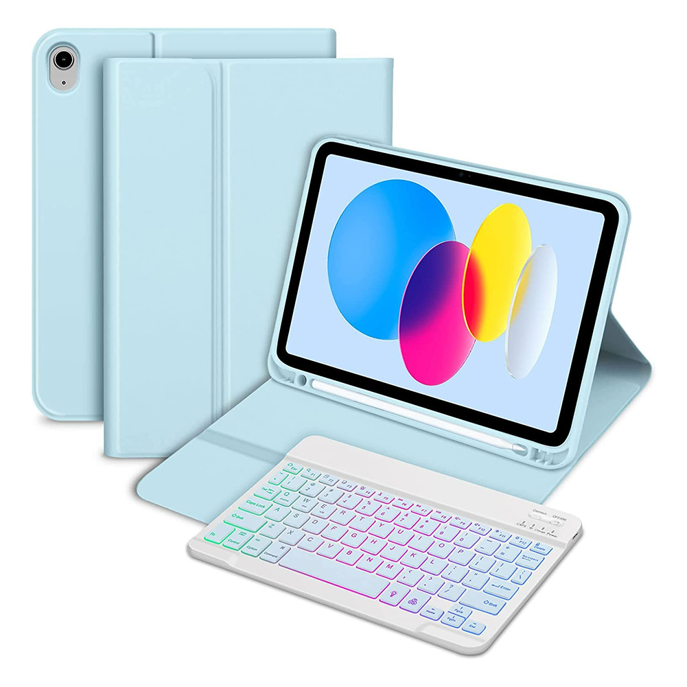 For iPad 10th Generation 10.9inch Magic Keyboard Wireless Keyboard with Magnetic Keyboard Case Bluetooth-Compatible RGB Keyboard. 
