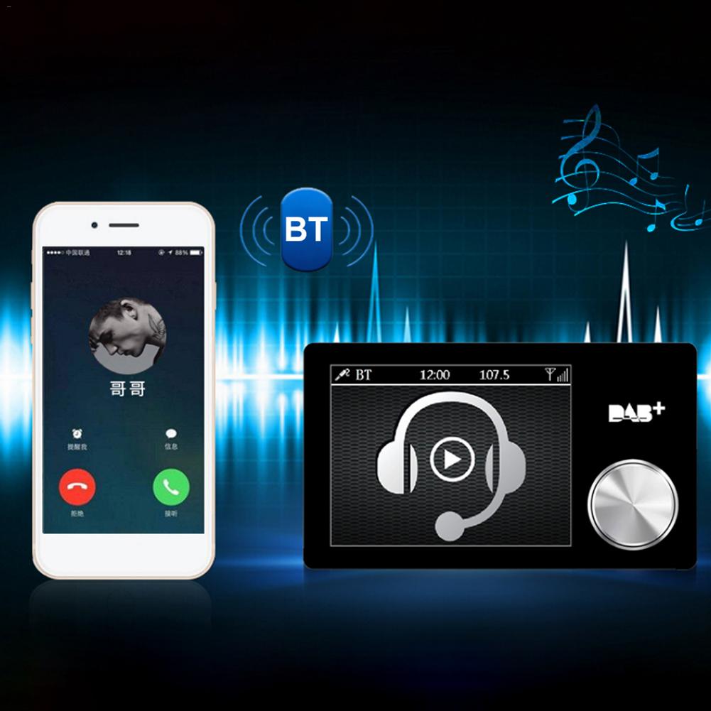 Car Europe Dab Plus Digital Broadcast FM Receiver Multiple Music Formats with 2.8 Inch Screen. 